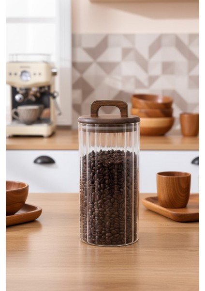 Akasya Kapaklı Kavanoz 1250 ml