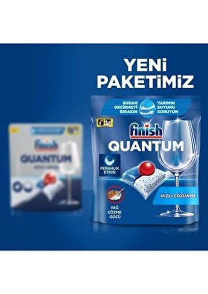 Quantum Bulaşık Makinesi Deterjanı 80 Tablet Hepsi 1 Arada Etkili Temizlik