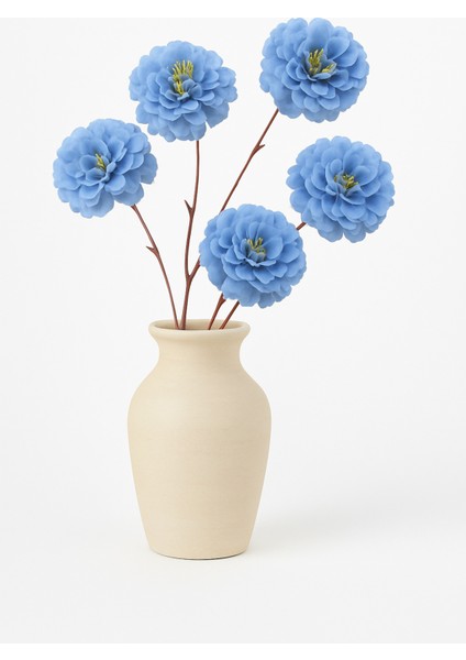 Yapay Çiçek Acık Şakayık 5 Li 80 cm Mavi modelleri