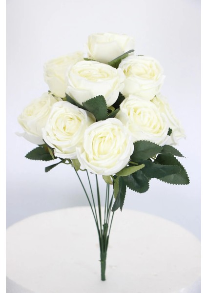 7 Dal Katmerli Lodos Gül Beyaz 45 cm modelleri