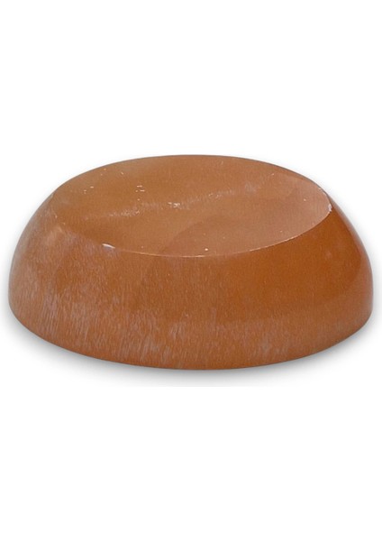 Oval Kesim Enerji Çanağı Turuncu Selenit Kase 58OS fırsatları