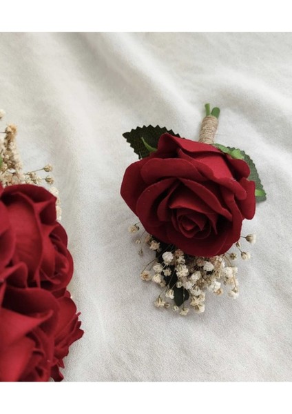 Kadife Gül Buket’i Yaka Çiçeği Dahil fiyatları