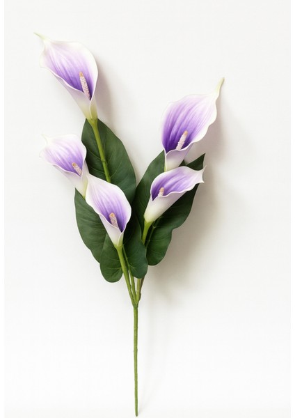 Yapay Çiçek Islak Gala Mor 5 Dal 80 cm