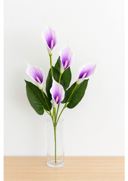 Yapay Çiçek Islak Gala Mor 5 Dal 80 cm modelleri