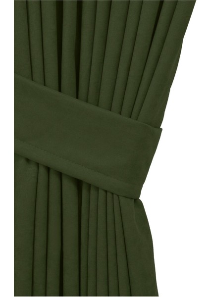 Petek Dokulu Kadife Dokuma Normal (1 x 2.5)Pileli Fon Perde (Çimen Yeşili) fiyatları