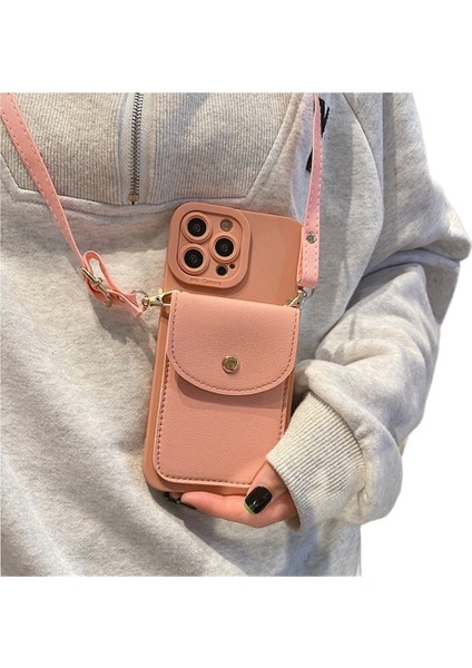 Apple Cep Telefonu Kılıfı iPhone 12PRO Max Omuz Askısı Kart Tutucu Çapraz Askılı Düşme Önleyici Kadın Askısı Için Uygundur (Yurt Dışından)