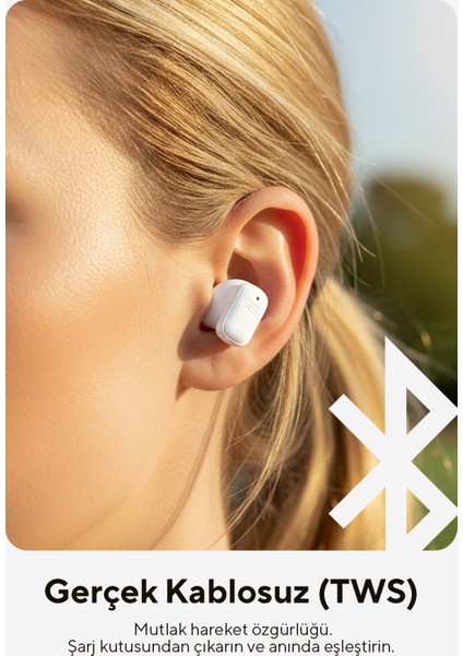 Bemy Beyaz 4 Mikrofonlu Enc + Anc Bluetooth V5.3 Tws Gerçek Kablosuz Kulaklık fiyatları