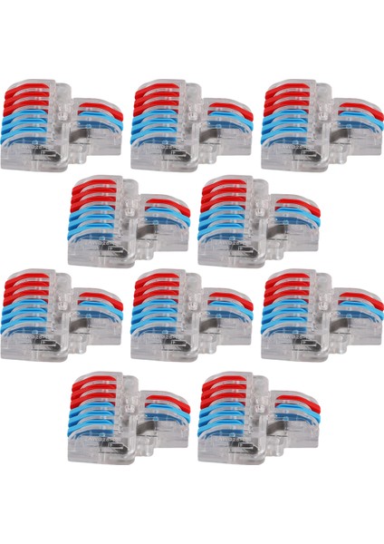 10 Pcs Terminal Bağlantısı Kelepçe Seti, Tel Konektör, Hızlı Kompakt Kablo Konnektörü NC-623 Şeffaf (Yurt Dışından) fiyatları