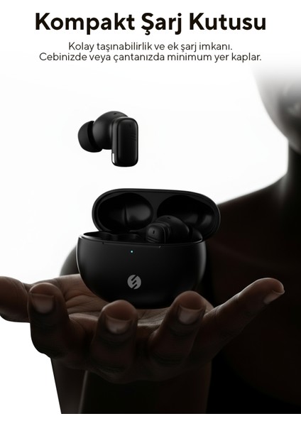 Bemy Siyah 4 Mikrofonlu Enc + Anc Bluetooth V5.3 Tws Kablosuz Kulaklık fiyatları