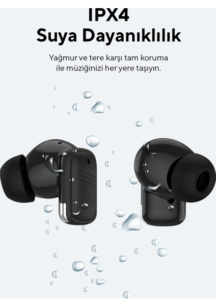 Bemy Siyah 4 Mikrofonlu Enc + Anc Bluetooth V5.3 Tws Kablosuz Kulaklık