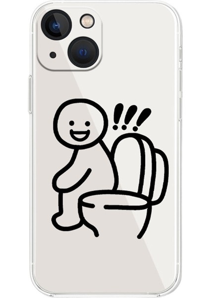 Apple Cep Telefonu Kılıfı iPhone 13 Için Uygun, Basit Kişilikli, Erkek ve Kadın Eğlencesi Olan Bir Çift - Shit (Yurt Dışından)