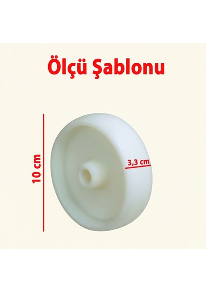 Beyaz Poliamid Yedek Teker 4’lü Set 100X35 mm Dayanıklı Endüstriyel Sanayi Tipi Tekerlek modelleri