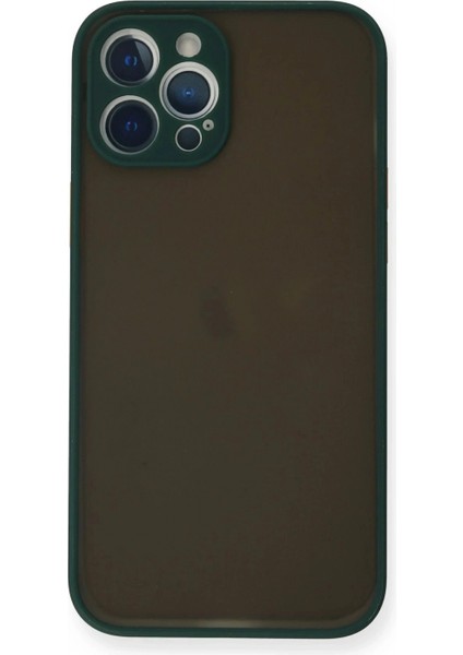 iPhone 12 Pro Kılıf Montreal Silikon Kapak - Yeşil