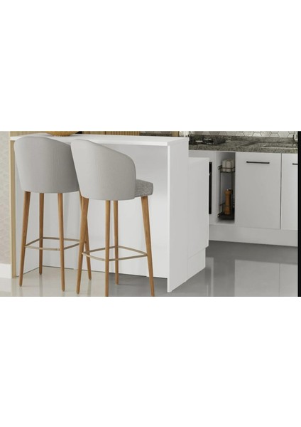 Victor Mutfak Adası Alt Modül 120 Cm- Tezgah Dahil-Çok Amaçlı Dolap-Alt Modül-2 Kapaklı 3 Çekmeceli