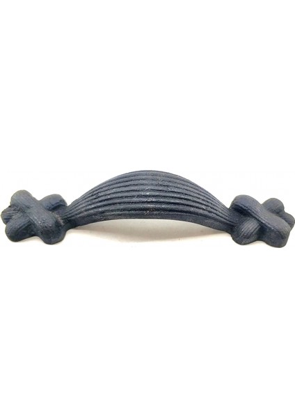 Antika Tarz Dekoratif Pirinç Örgü Mobilya Kulbu - 22X120 Mm, Oksit