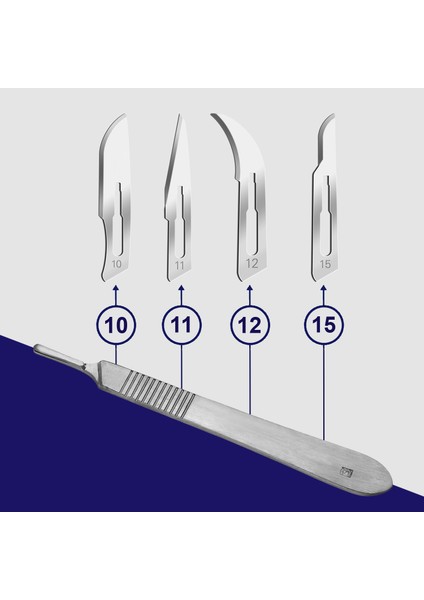 sapı no:3 + no:4 takım / steril sapı paslanmaz - 1'er adet fırsatları