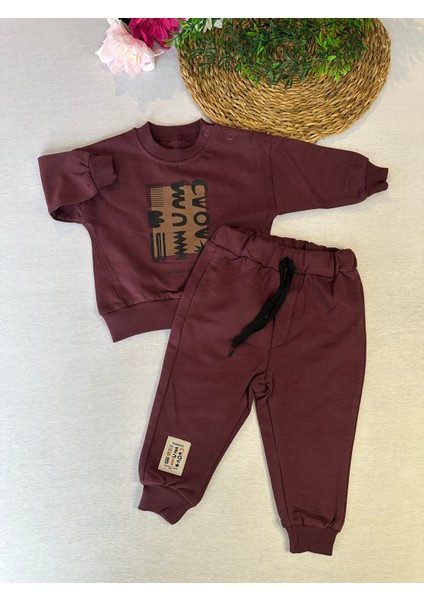 Kız Bebek/çocuk Takım - Mürdüm