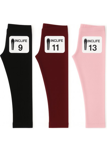 3'lü Set Çocuk Tayt Kışlık Şardonlu – Sıcak ve Konforlu