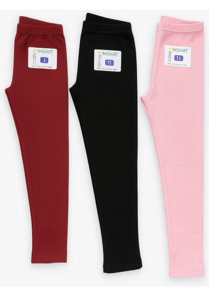 3'lü Set Çocuk Tayt Kışlık Şardonlu – Sıcak ve Konforlu fiyatları