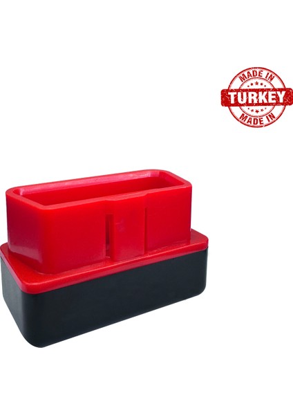 Obd2 Teşhis Kutusu Süper Mini Obd Kutusu + Kapak Obd 16 Pin Konnektör + Kırmızı