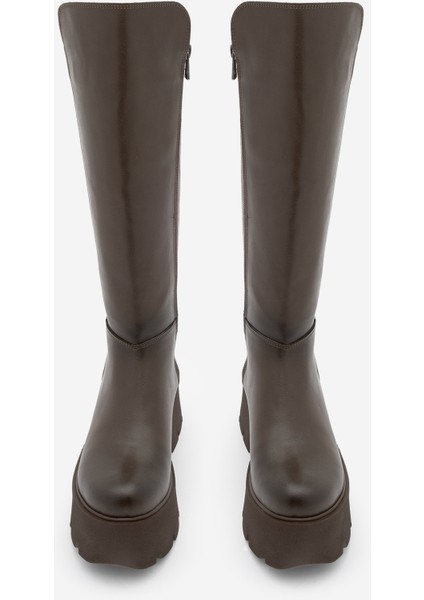 Kadın Kalın Dolgu Taban Günlük Çizme Ferlas