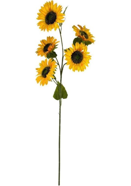 Yapay Çiçek Ayçiçeği Sarı Sunflower Dekoratif Çiçek 105CM Dev Ay Çiçeği 5 Kafalı fırsatları