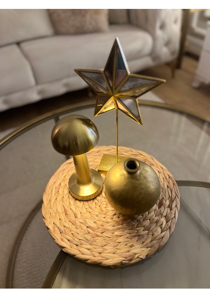 Doğal Hasır Yuvarlak Amerikan Servis 2’li – El Yapımı Örgü Supla fiyatları