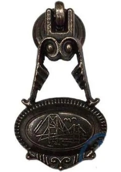 Dekoratif Zamak Sarkaç Küçük Kulp - 30X63MM, Eskitme, 1 Adet