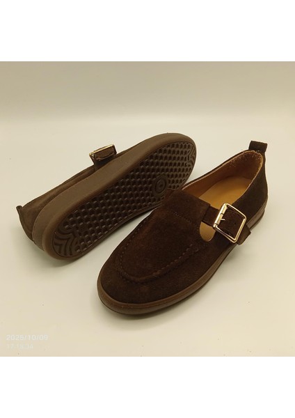 Ava Acı Kahve Gerçek Deri Süet Günlük Kadın Ayakkabı indirimleri