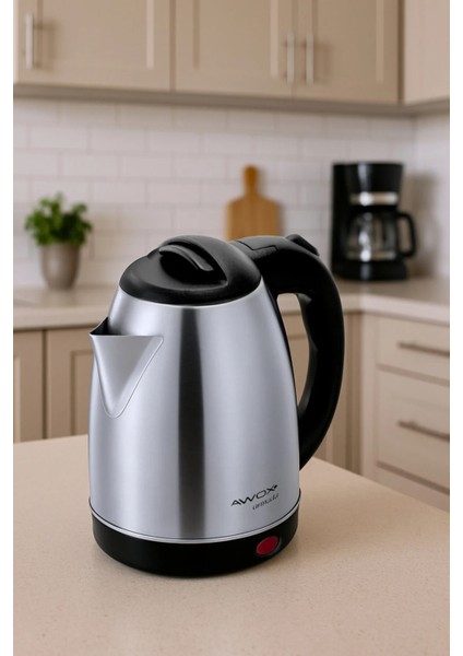 Inox Su Isıtcı Çelik Kettle 1.8 Litre