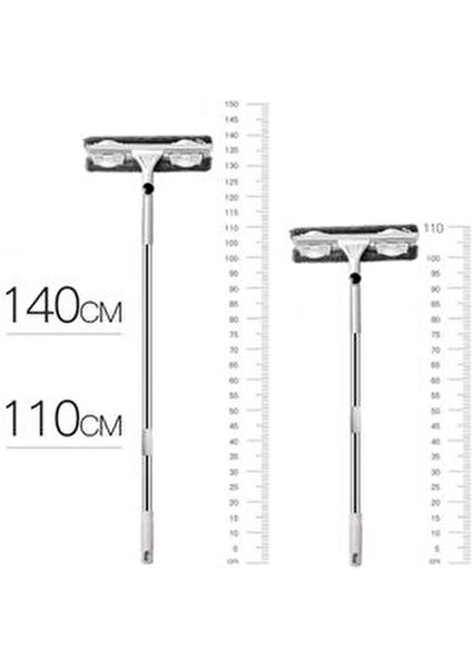 Mop Takımı Bükülür Cam Silme Aparatı Teleskopik Sopa ile Ergonomik Tasarım