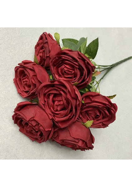 7 Dal Katmerli Lodos Gül Kırmızı 45 cm modelleri
