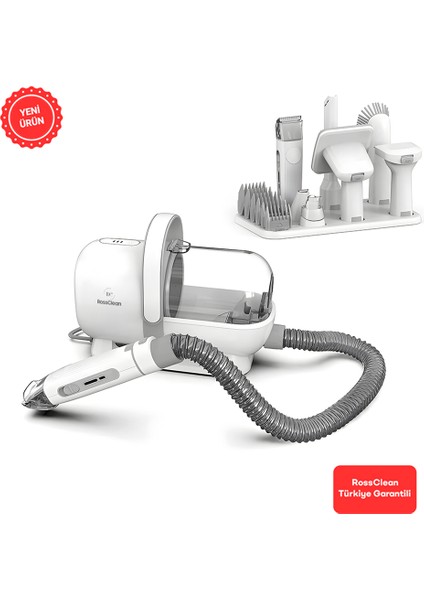 Kedi Köpek Bakım Kiti 14IN1 Şarjlı Tıraş Makinesi- Ultra Sessiz- Elektrikli Vakum Makinesi