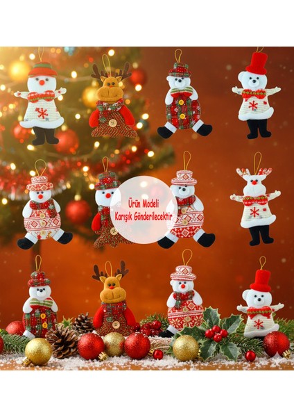 Yılbaşı Temalı Kardan Adam Ağaç Süsü modelleri