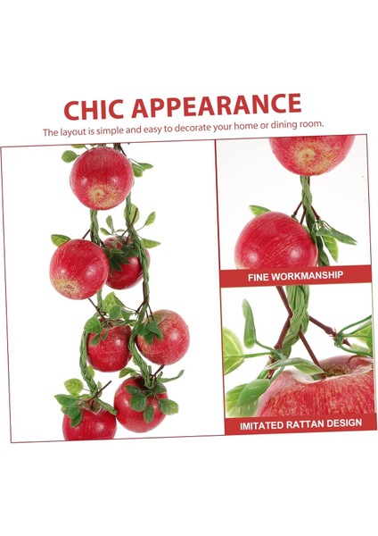 Yapay Sarkıt Elma Dalı 8 Adet Limonlu 60 cm fiyatları