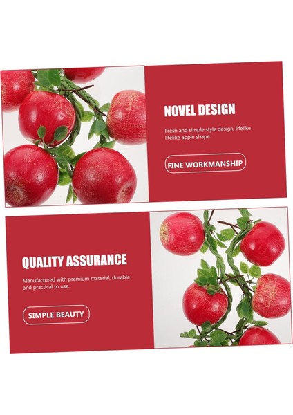 Yapay Sarkıt Elma Dalı 8 Adet Limonlu 60 cm modelleri