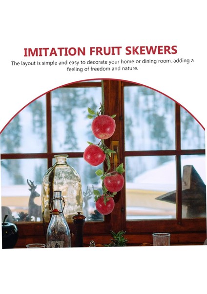 Yapay Sarkıt Elma Dalı 8 Adet Limonlu 60 cm fırsatları