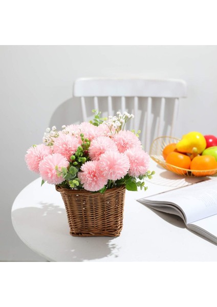 Yapay Iri 7 Dal Kasımpatı Demeti Kar Topu Açık Pembe 45CM modelleri