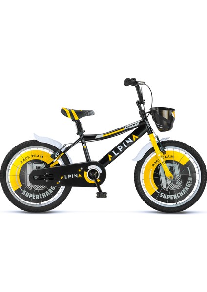 2047 Alpına-M-Bmx-V-Erkek Çocuk Bisikleti V 20 Jant Siyah Sarı