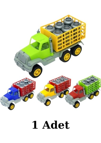 Nostaljik Tüp Kamyonu Tüp Taşıyan Oyuncak Kamyon