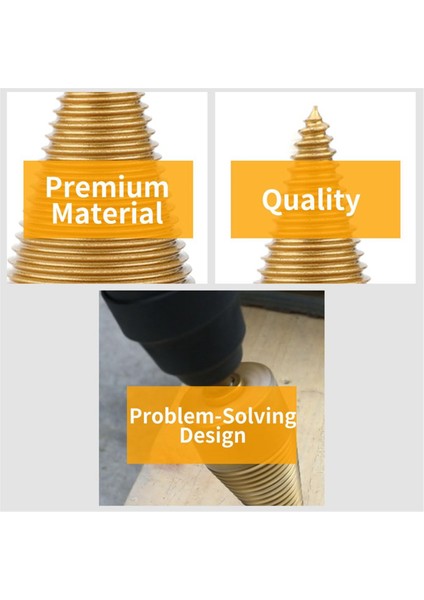 5 Adet Matkap Ucu Çıkarılabilir Koniler Çıra Ahşap Bölme Kütükleri Bitler Ağır Hizmet Tipi Elektrik Matkapları (42MM/1 65 Inç) (Yurt Dışından) modelleri