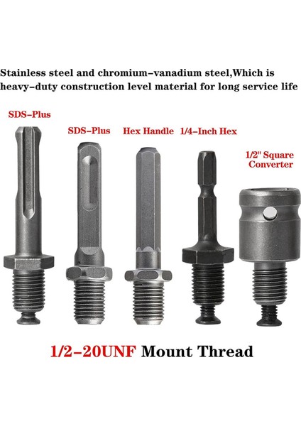 3-16MM Drill Chuck Adaptörü 1/2-20UNF Darbe Sürücüsü/elektrik Matkabı/çekiç Matkabı Için 16MM Chuck Tuşu (Yurt Dışından) fırsatları