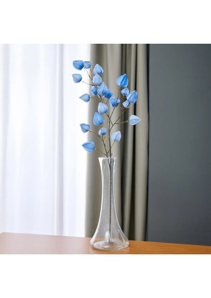 Dekoratif Yapay Mavi Çan Çiçeği - 100 cm