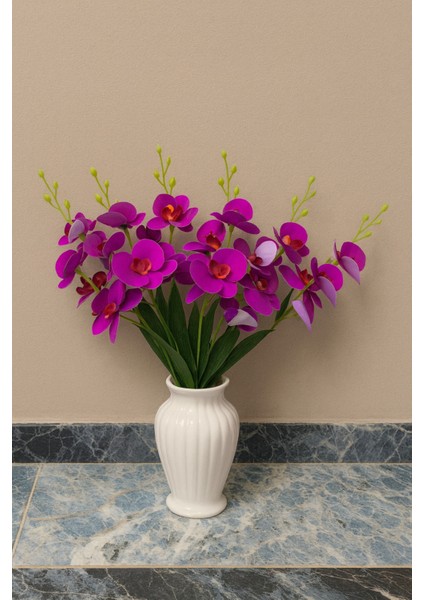Yapay Çiçek Islak Orkide Demet 5 Dal 40 cm Mor fiyatları