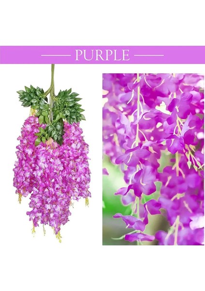 Yapay Sarkan Akasya Çiçeği 100 cm Lila 12 Li Paket Akasya 12Lİ fiyatları