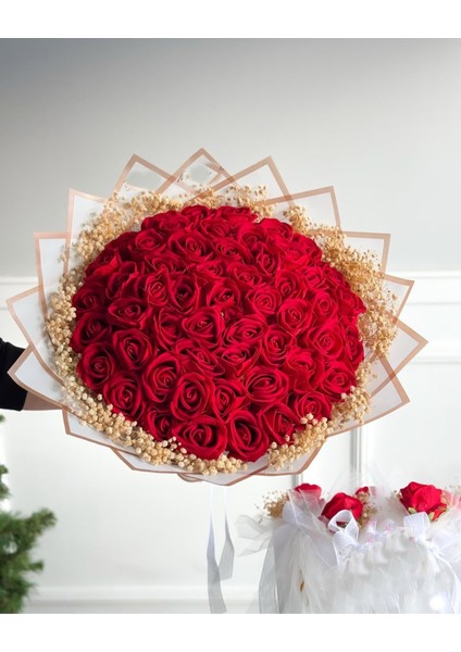 41 Gül Kırmızı Premium Isteme Cicegi Gelin Buketi Söz Çiçeği