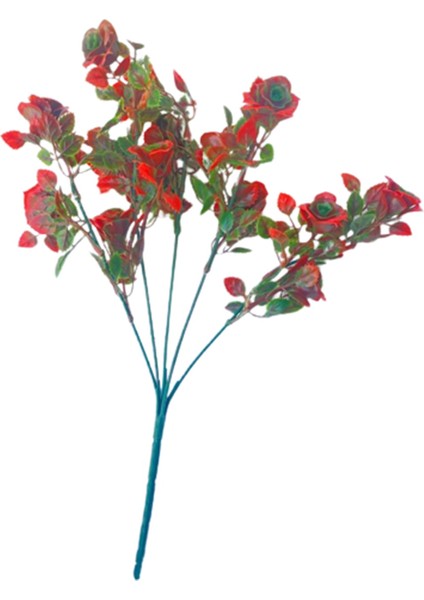 Yapay Çiçek Gül Demeti Kırmızı Renk