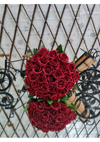 Gelin Buketi Kırmızı Kadife Gül fiyatları