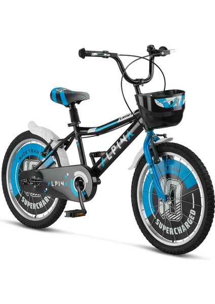 2047 Alpına-M-Bmx-V-Erkek Çocuk Bisikleti V 20 Jant Siyah Mavi