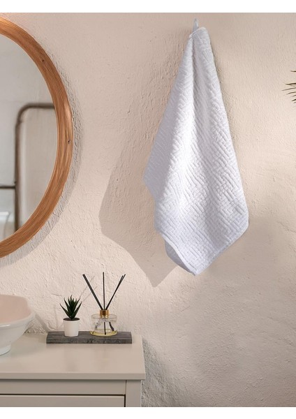 Pamuk Tekli Havlu Jakarlı Karna Premıum Molıs - 70 x 140 fırsatları